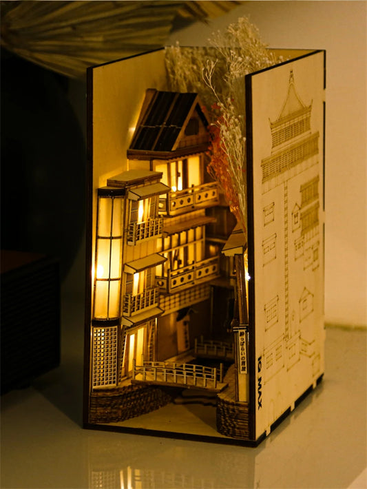 Ginzan Onsen Book Nook Miniature Building Kit